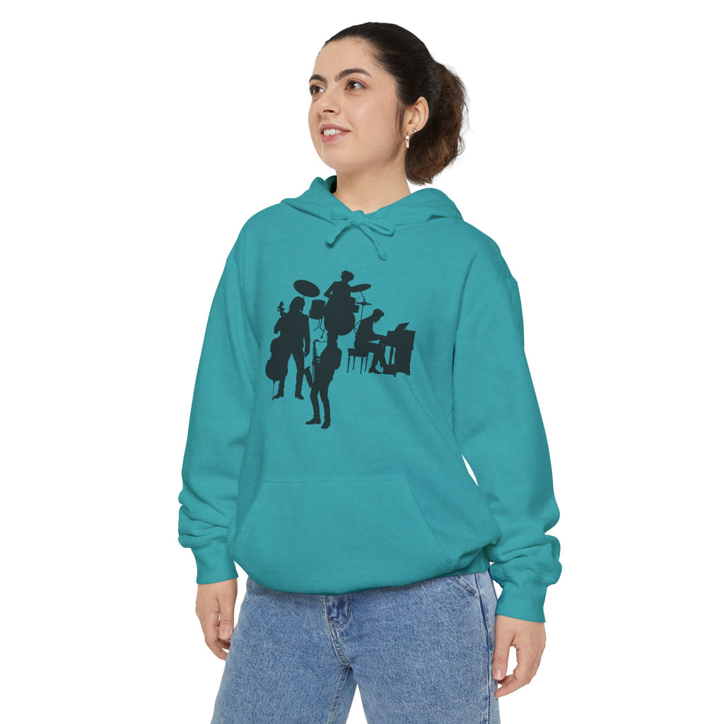 Musical Vibes Hoodie | Unisex Garment-Dyed Hoodie for Music Lovers, Festival Wear, Gift for Musicians, Cozy Layering Piece
