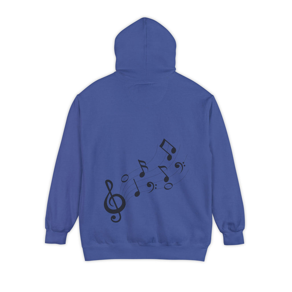 Musical Vibes Hoodie | Unisex Garment-Dyed Hoodie for Music Lovers, Festival Wear, Gift for Musicians, Cozy Layering Piece