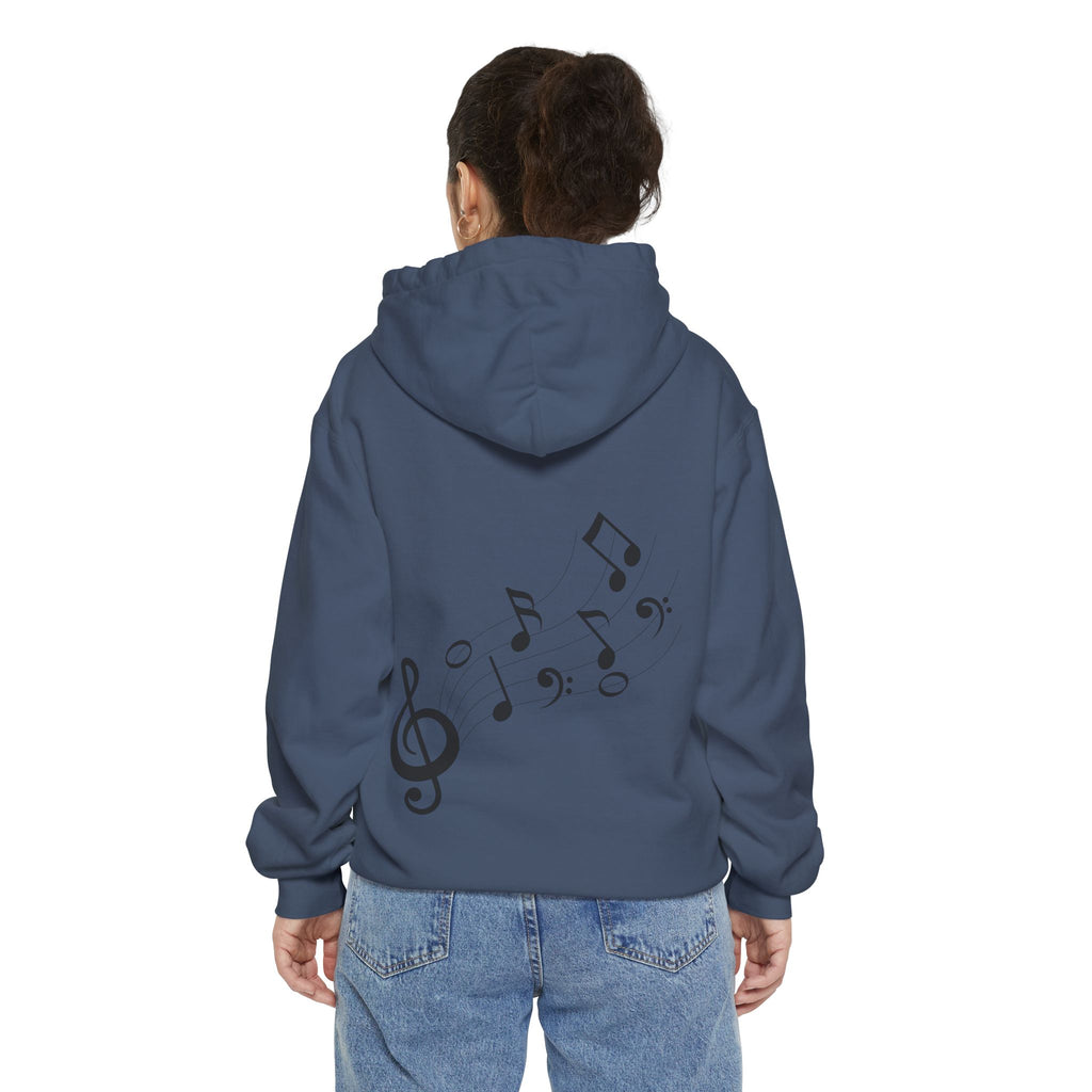 Musical Vibes Hoodie | Unisex Garment-Dyed Hoodie for Music Lovers, Festival Wear, Gift for Musicians, Cozy Layering Piece
