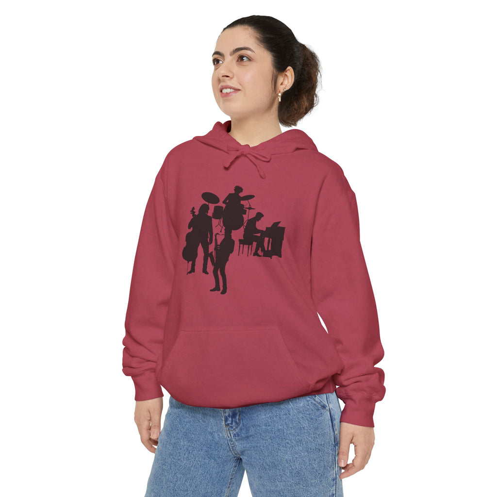 Musical Vibes Hoodie | Unisex Garment-Dyed Hoodie for Music Lovers, Festival Wear, Gift for Musicians, Cozy Layering Piece
