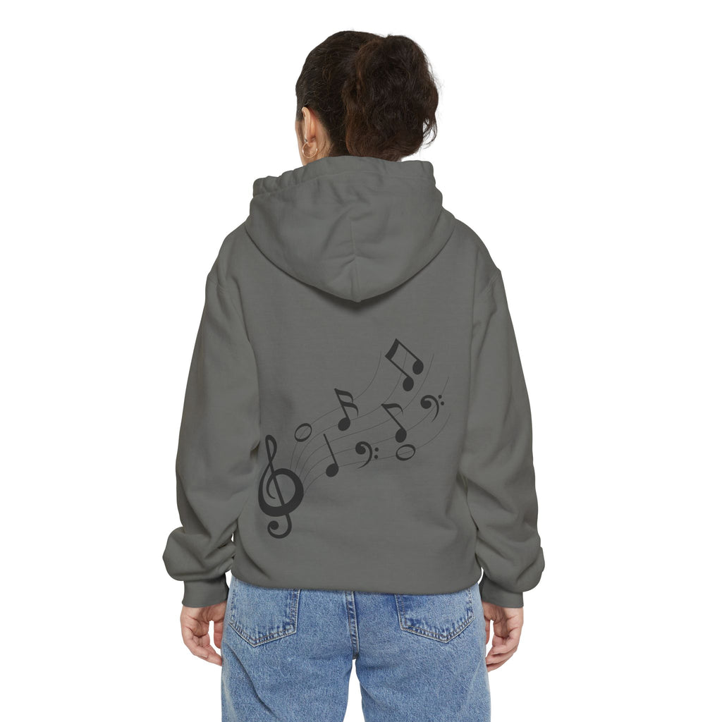 Musical Vibes Hoodie | Unisex Garment-Dyed Hoodie for Music Lovers, Festival Wear, Gift for Musicians, Cozy Layering Piece