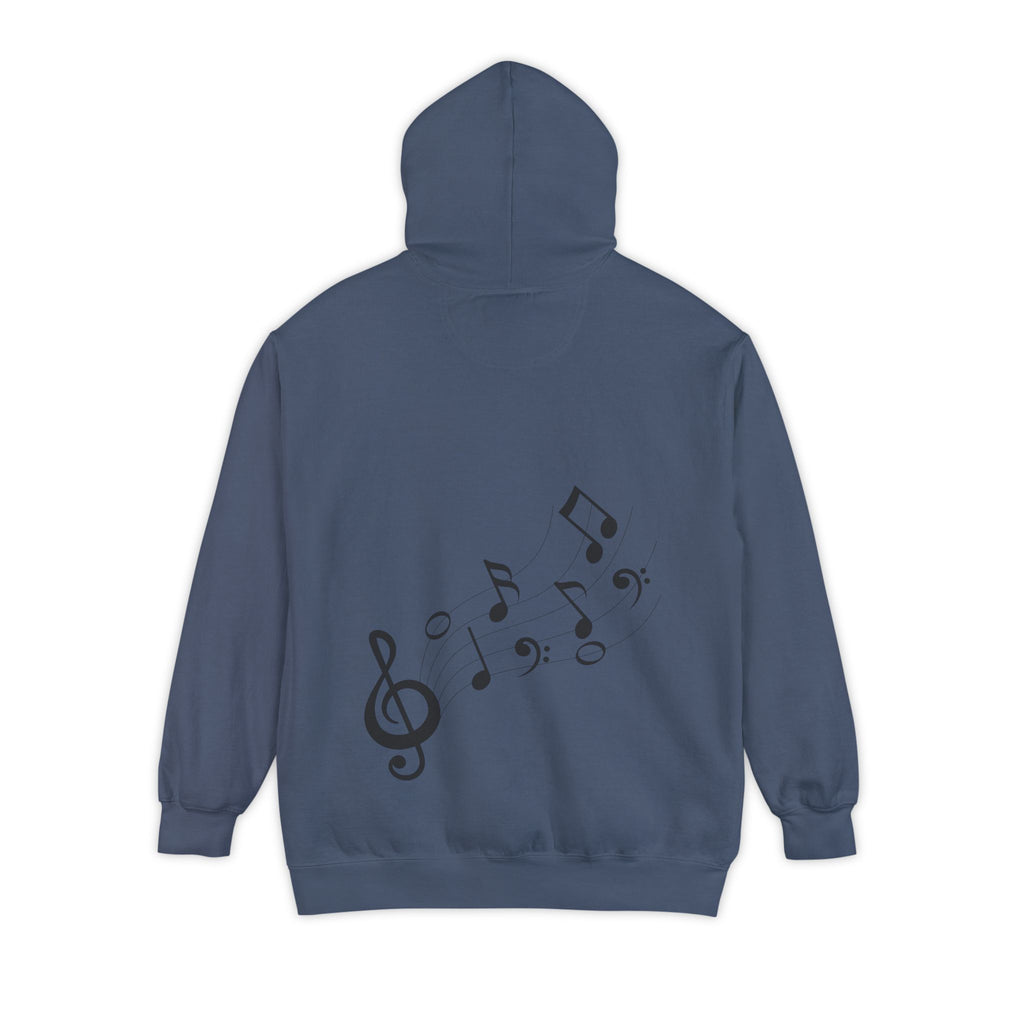 Musical Vibes Hoodie | Unisex Garment-Dyed Hoodie for Music Lovers, Festival Wear, Gift for Musicians, Cozy Layering Piece