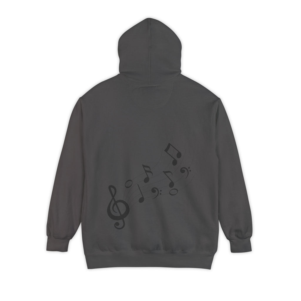 Musical Vibes Hoodie | Unisex Garment-Dyed Hoodie for Music Lovers, Festival Wear, Gift for Musicians, Cozy Layering Piece