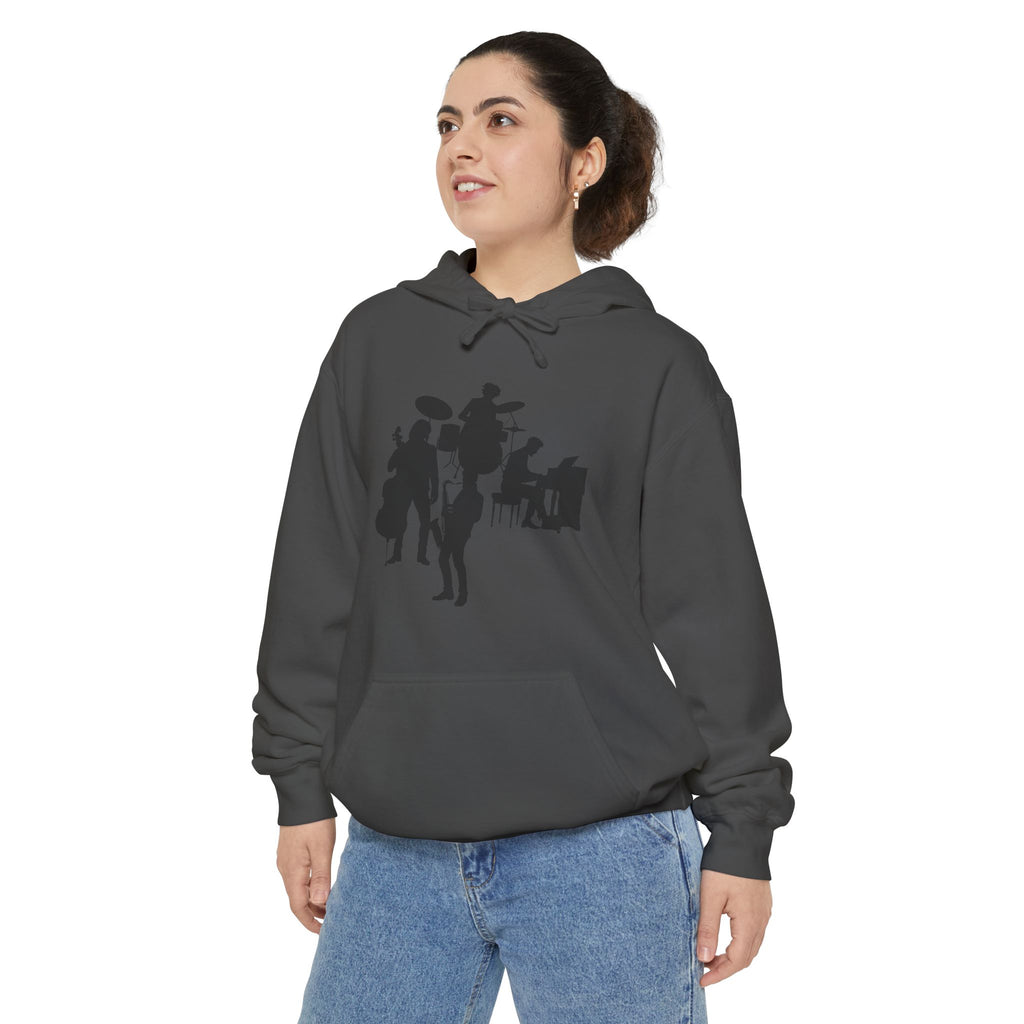 Musical Vibes Hoodie | Unisex Garment-Dyed Hoodie for Music Lovers, Festival Wear, Gift for Musicians, Cozy Layering Piece