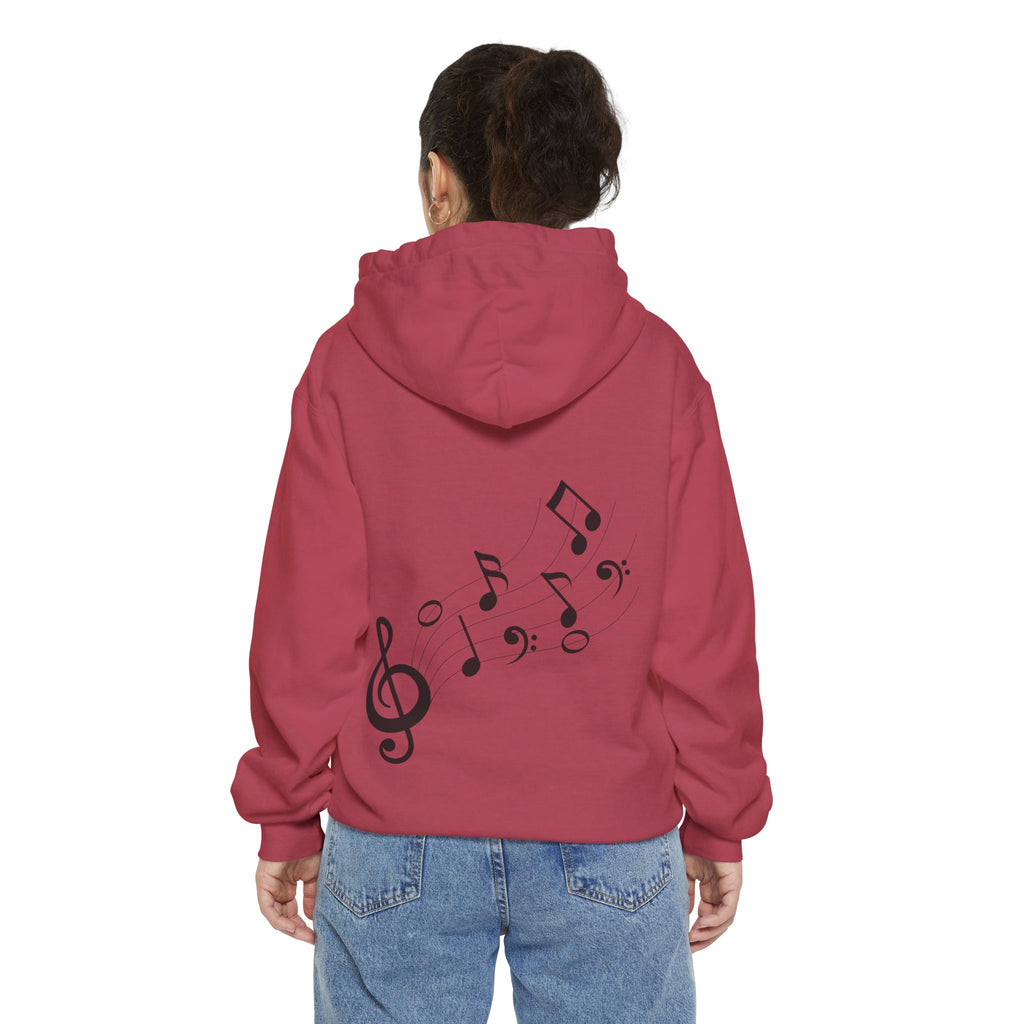 Musical Vibes Hoodie | Unisex Garment-Dyed Hoodie for Music Lovers, Festival Wear, Gift for Musicians, Cozy Layering Piece