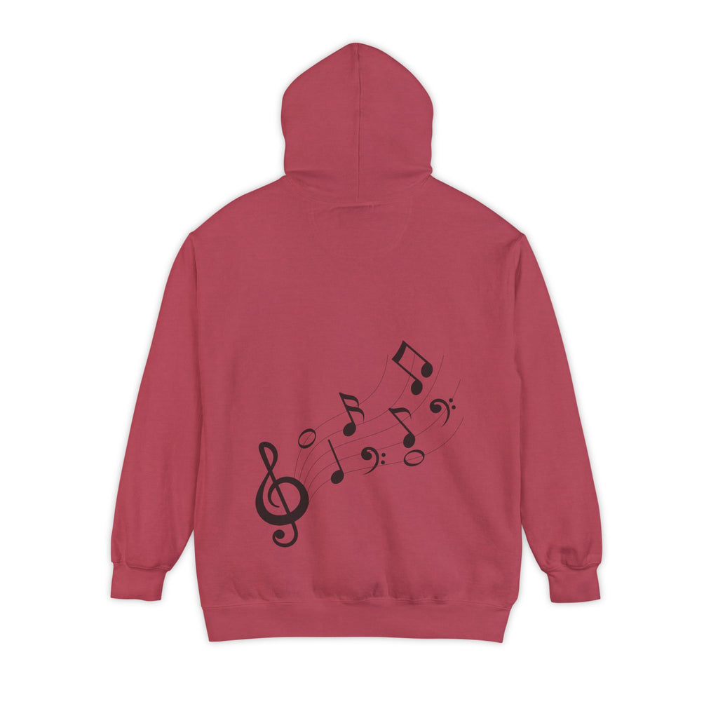 Musical Vibes Hoodie | Unisex Garment-Dyed Hoodie for Music Lovers, Festival Wear, Gift for Musicians, Cozy Layering Piece
