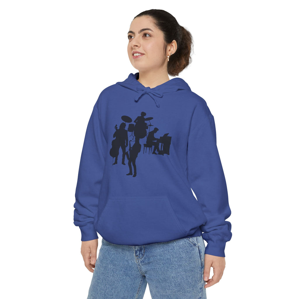 Musical Vibes Hoodie | Unisex Garment-Dyed Hoodie for Music Lovers, Festival Wear, Gift for Musicians, Cozy Layering Piece