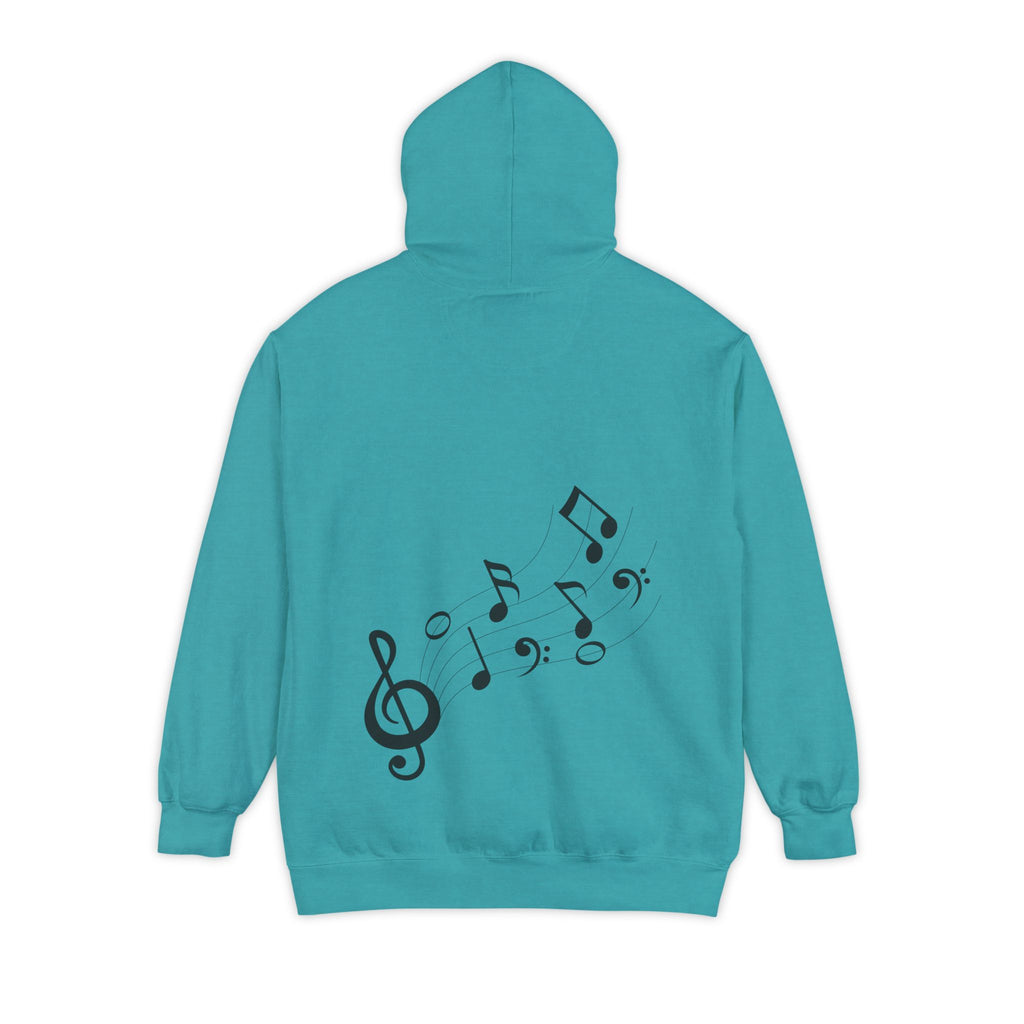 Musical Vibes Hoodie | Unisex Garment-Dyed Hoodie for Music Lovers, Festival Wear, Gift for Musicians, Cozy Layering Piece