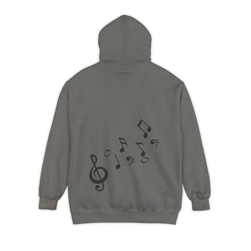 Musical Vibes Hoodie | Unisex Garment-Dyed Hoodie for Music Lovers, Festival Wear, Gift for Musicians, Cozy Layering Piece
