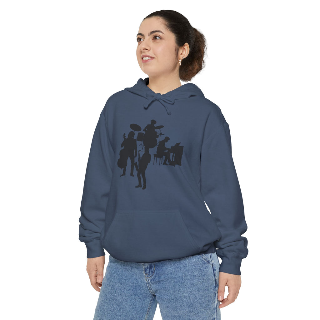 Musical Vibes Hoodie | Unisex Garment-Dyed Hoodie for Music Lovers, Festival Wear, Gift for Musicians, Cozy Layering Piece