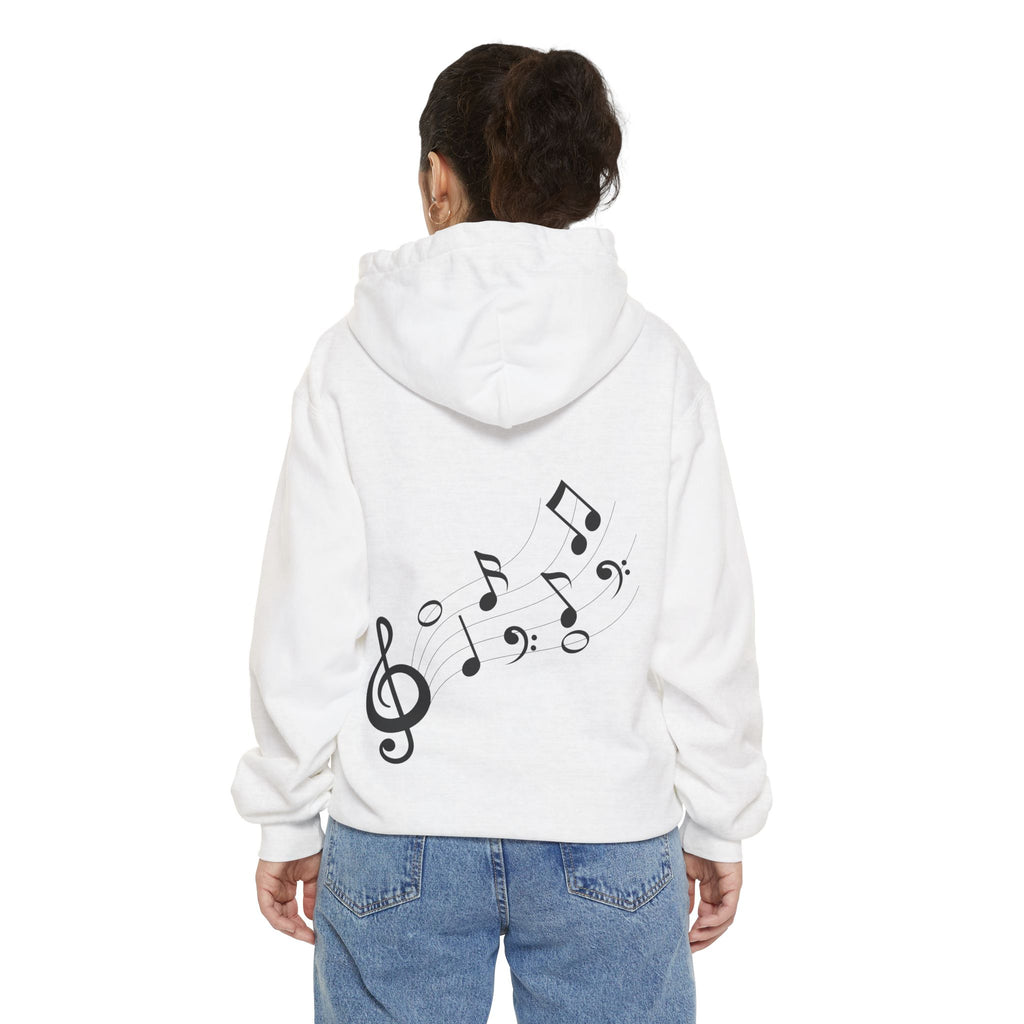 Musical Vibes Hoodie | Unisex Garment-Dyed Hoodie for Music Lovers, Festival Wear, Gift for Musicians, Cozy Layering Piece