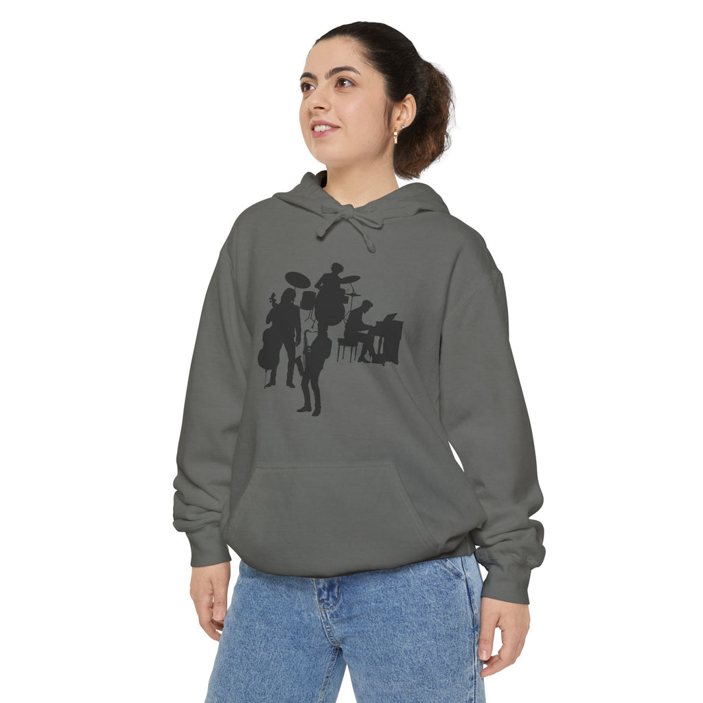 Musical Vibes Hoodie | Unisex Garment-Dyed Hoodie for Music Lovers, Festival Wear, Gift for Musicians, Cozy Layering Piece